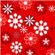 red Christmas fabric star snowflake Robert Kaufman 1