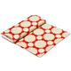 red Michael Miller Christmas fabric with flower ornaments 3