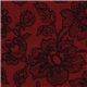 roter Michael Miller Stoff mit Blumen Spitze Imitat 1