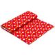 red Robert Kaufman fabric with many florets 3