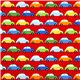 red fabric for boys colourful cars par Robert Kaufman USA 2