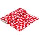 red flower organic fabric white daisies Robert Kaufman 3