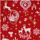 red kawaii Christmas fabric Bambi bunny glitter Japan 1