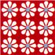 roter Bio-Stoff mit kleinen Blumen von Robert Kaufman 1