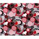 Retro Hahnentritt Laminat Designer Stoff Kreise Punkte 2