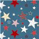 teal Riley Blake fabric with stars from the USA 1