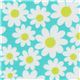 türkis Michael Miller Stoff Petal Flower Gänseblümchen 1