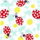 turquoise Michael Miller fabric daisy lady birds 1