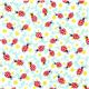 turquoise Michael Miller fabric daisy lady birds 2