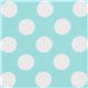 turquoise Michael Miller fabric Ta Dot with white dots 1