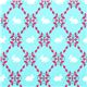 turquoise fabric with rabbit leaves Robert Kaufman 1