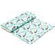 turquoise-white dolphin fabric Realizzato da Michael Miller  3