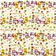 white Christmas fabric Santa Claus kawaii animals 2
