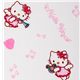 weisser Hello Kitty Stoff Engel mit Harfe Sanrio 0,5m 1