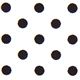 white Michael Miller fabric small black polka dots 1