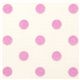 white Michael Miller fabric with rosa polka dots 1