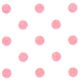 white Michael Miller flannel fabric pink polka dots 1