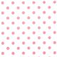white Michael Miller flannel fabric pink polka dots 2