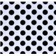 white Michael Miller knit fabric Ta Dot black polka dot 2