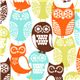 white Michael Miller owl fabric Swedish Owls 1