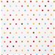 white Riley Blake flannel fabric with colourful dots 2