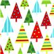 white Robert Kaufman Christmas fabric with fir tree 1