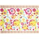 white Robert Kaufman fabric with owl bird & flower 3