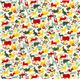 white animal fabric par Cosmo mini animals du Japon2