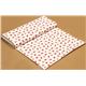 weißer Designer Stoff mit kleinen rosa Rosen Blumen 3