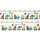 white fabric circus animals in locomotive Realizzato da Robert Kaufman 3