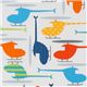 white fabric colourful helicopter Realizzato da Robert Kaufman 1