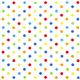 white fabric with colourful polka dots de Robert Kaufman 2