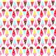 white fabric with ice cream cone Realizzato da Robert Kaufman 2