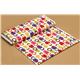 white fabric with matryoshkas green purple Robert Kaufman 3