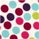white flannel fabric colourful dots Realizzato da Robert Kaufman 1