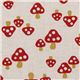 white fly agaric Kokka oxford fabric kawaii from Japan 1