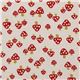 white fly agaric Kokka oxford fabric kawaii from Japan 2