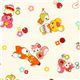 white kawaii fabric fawn par Cosmo du Japon1