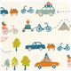 wei�er Reise Auto und Fahrrad Bio-Stoff von birch USA 1
