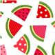 white watermelon fruit fabric de Robert Kaufman 1