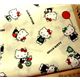 gelber Hello Kitty Stoff Fahrrad Apfel Buch 0,5m 1