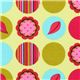 gelber Michael Miller Mod Dots Interlock Jersey Stoff 1