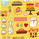 yellow cake fabric sugar milk flour de Robert Kaufman 1