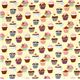 yellow cupcakes fabric cherry Robert Kaufman kawaii 2