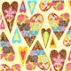 yellow fabric heart flower leafby Robert Kaufman 1