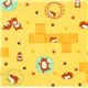 yellow fabric with funny hamsters by Robert Kaufman 1