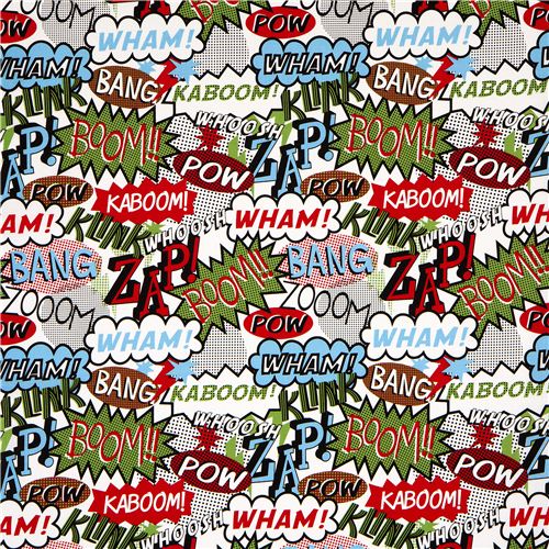 Michael Miller Retro Comic Stoff Retro Zap Pow Boom 2