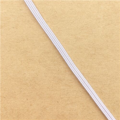Élastique blanc de 0,3 cm de large, importé du Japon