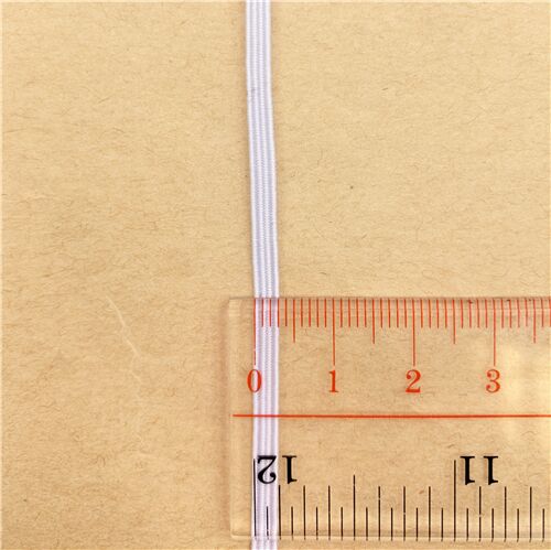 Élastique blanc de 0,3 cm de large, importé du Japon 2