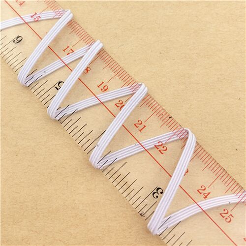 Élastique blanc de 0,3 cm de large, importé du Japon 3